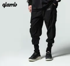 美品 glamb Long rib cargo pants リブ カーゴパンツ