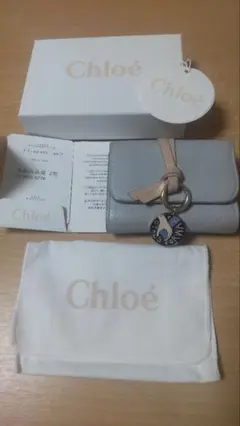 クロエ Chloe 折財布 ブルーグレー 2020年限定