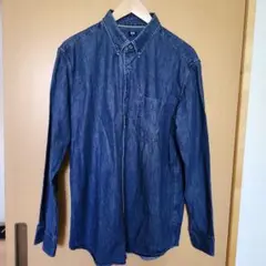 UNIQLO ダークブルー デニムシャツ XL