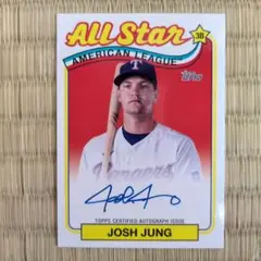 Josh Jung 2024 topps mlb サイン