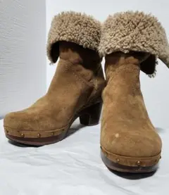 UGG リネア スウェード ムートン 2way ショートブーツ 25㎝