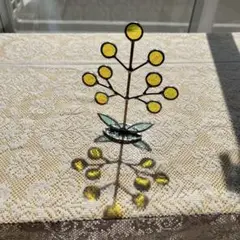 ステンドグラス　ミモザ