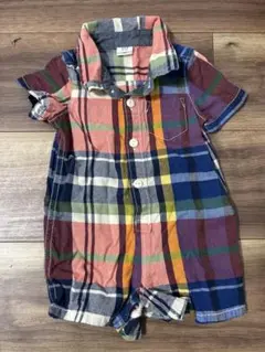 GAP チェック柄ロンパース　50㎝　0-3ヶ月