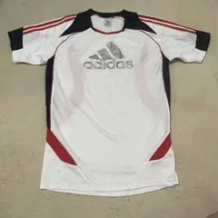 adidas スポーツウェア Mサイズ ホワイト/レッド