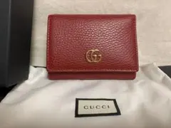 GUCCI グッチ 財布 〔GG マーモント〕レザー 三つ折りウォレット