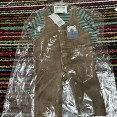 新品未使用クマポケット付きロンパース 70サイズ