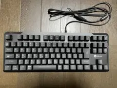 iClever ゲーミングキーボード 赤軸 テンキーレス 有線