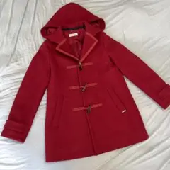 美品セリーヌcelineキッズダッフルコート赤レッド140
