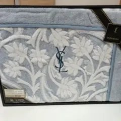 YSL 花柄刺繍 ブランケット 140×200cm