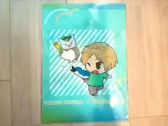 夏目友人帳　ニャンコ先生と夏遊び　カフェ　夏目貴志　A4クリアファイル