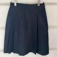 美品　エストネーションビス　黒いひざ丈プリーツスカート
