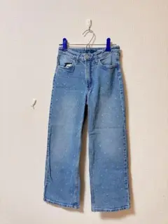 美品☆H&M☆ストーン デニムパンツ 130