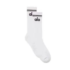 アローヨガ 靴下 ソックス alo ロゴ入り 4足セット 白黒 ALO Yoga】UNISEX HALF-CREW ソックス 4色 (ALO Yoga/タイツ