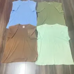 中古品　無地Tシャツ 4枚セット メンズ レディース ユナイテッドアスレ