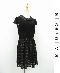 A175/美品 alice+olivia ワンピース ドレス シースルー 12