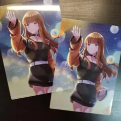 カラフルピーチ クリアポスター えと×2