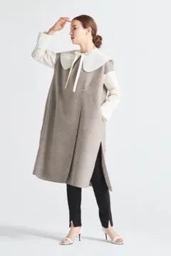 yori チェックジレ ブラウン 22AW