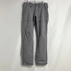 【BLUE WAY ヒッコリーペインターパンツ/ワークパンツ】w84cm/日本製