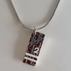 Dior ネックレス トロッター プレート レッド
