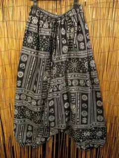 【ＳＡＬＥ】④新品＊コットン素材＊和風プリント＊ふんわり＊サルエルパンツ