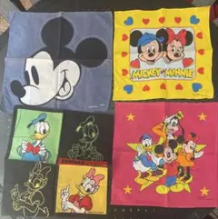レトロハンカチ　90s 00S 平成 レトロ ディズニー 4枚セット