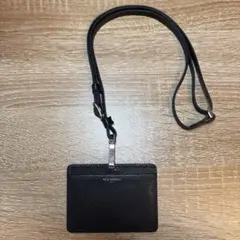 ペッレモルビダ　ブラックレザー IDカードホルダー