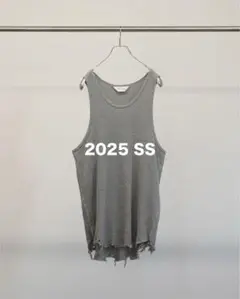 【新品未使用】ANCELLM ダメージワッフル タンクトップ ANCELLM（アンセルム） 2023SS 23SS DAMAGE WAFFLE TANKTOP