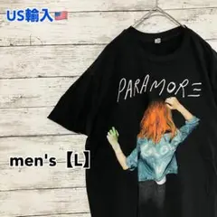●T394【US輸入】アーティスト系Tシャツ ブラック系 men's【L】