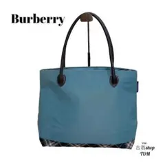 Burberry バーバリーブルーレーベル トートバッグ 青 ブルー