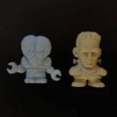 ２個　SDホラーワールド　メタルナ・ミュータント　フランケンシュタイン　消しゴム