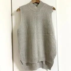 DouDou ドゥドゥ ニット ノースリーブ ベージュ