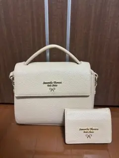 サマンサタバサ ベージュ ショルダーバッグ