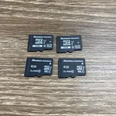 MicroSDカード　4GB 4枚