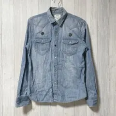 ビームス　ダンガリーシャツ　Sサイズ　T1