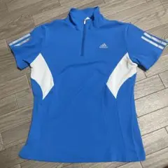 adidas UVケア ハーフジップシャツ