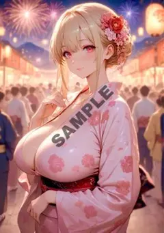 【一点モノ】AI美女イラストポスター　(A4サイズ) まとめ買いがお得！