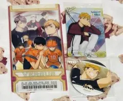 ハイキュー　宮侑　ツム　缶バッジ　ウエハース　クリアチケット