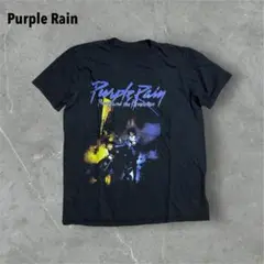【M14】Purple RainプリンスパープルレインプリントロゴTeeブラック