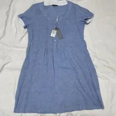 タグ付き✳︎whaos couture ライトブルー 半袖チュニック サイズ42