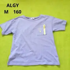 ALGY アルジー Mサイズ 160 Tシャツ 女子 KIDS キッズ パープル