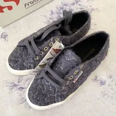 【未使用】SUPERGA スペルガ スパンコール付きスニーカー 35