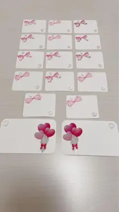 ハンドメイドメッセージカード 16枚セット