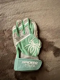 スパイダーズ SPIDERZ バッティング手袋 ミントグリーンSサイズ　左手のみ