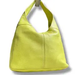美品 MAXIMA ワンショルダー イタリア製 本革 黄 肩掛け