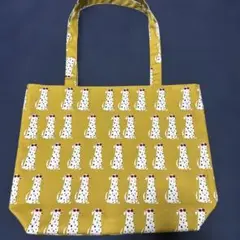 ダルメシアン柄キャンバスエコバッグ
