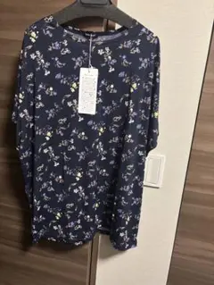 新品未使用 花柄 3L 接触冷感 Tシャツ チュニック半袖 ひんやり 大きい