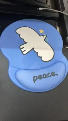 鳩デザインのゲルクッションマウスパッド