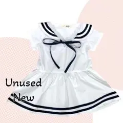 【訳あり未使用】 海軍風 ワンピース セーラー コットン100% 423-14