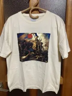 LHP ラ・ヴィエベル アートプリント Tシャツ アイボリー