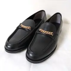 【美品】スローブイエナ　チェーンローファー　黒　IENA
